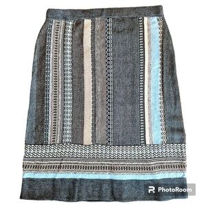 NIC + Zoe Multi Color Skirt Size M